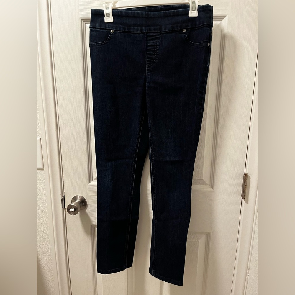 Chico's Pull-on Dark Blue Skinny Jeans size 0
